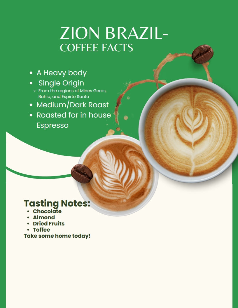 Zion Brazil Espresso Coffee